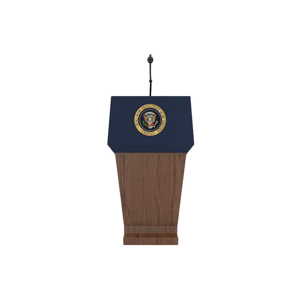 "The Blue Goose" Presidential Lectern